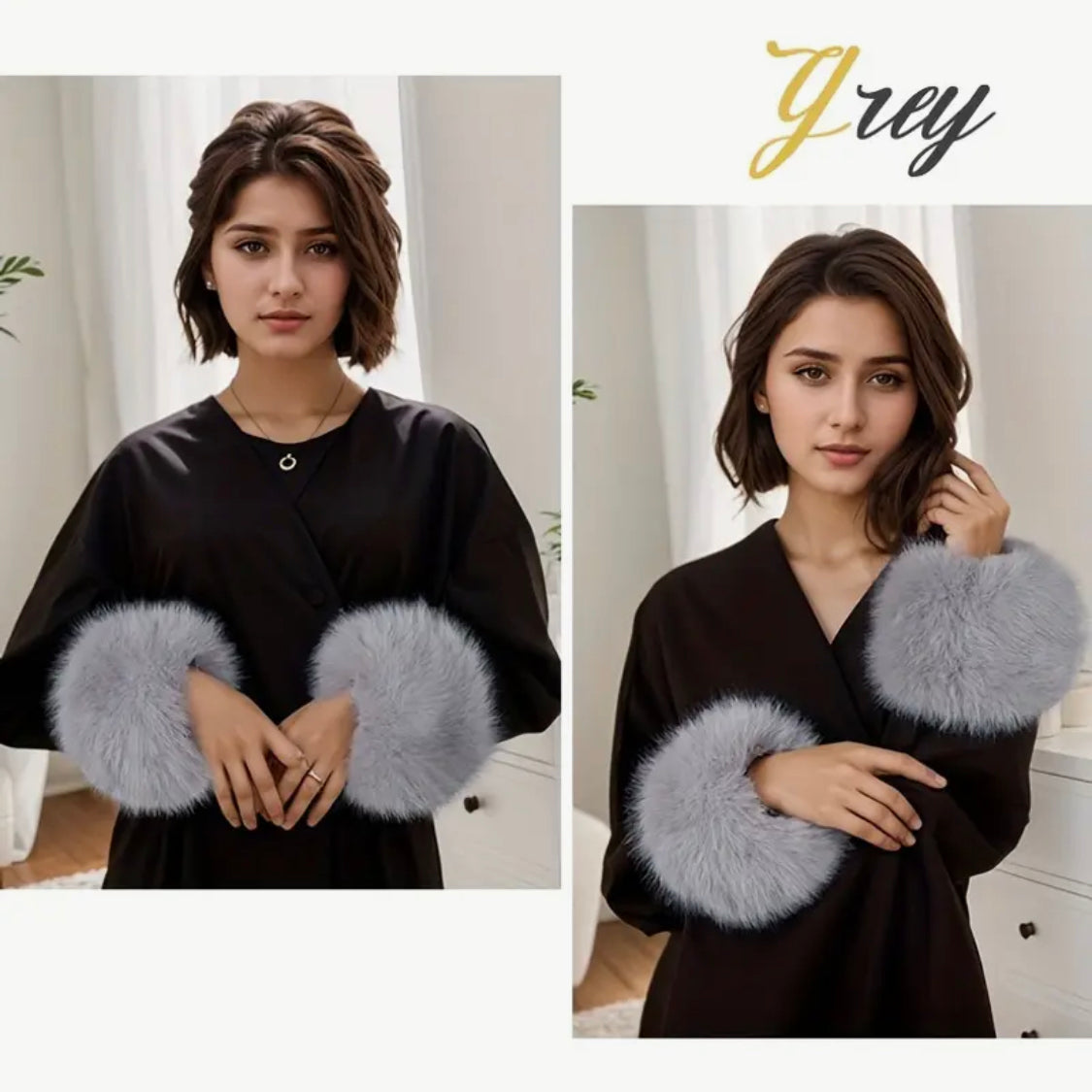 Faux Fur Wrist Cuffs