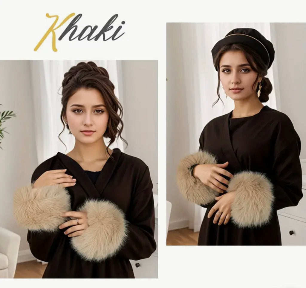 Faux Fur Wrist Cuffs