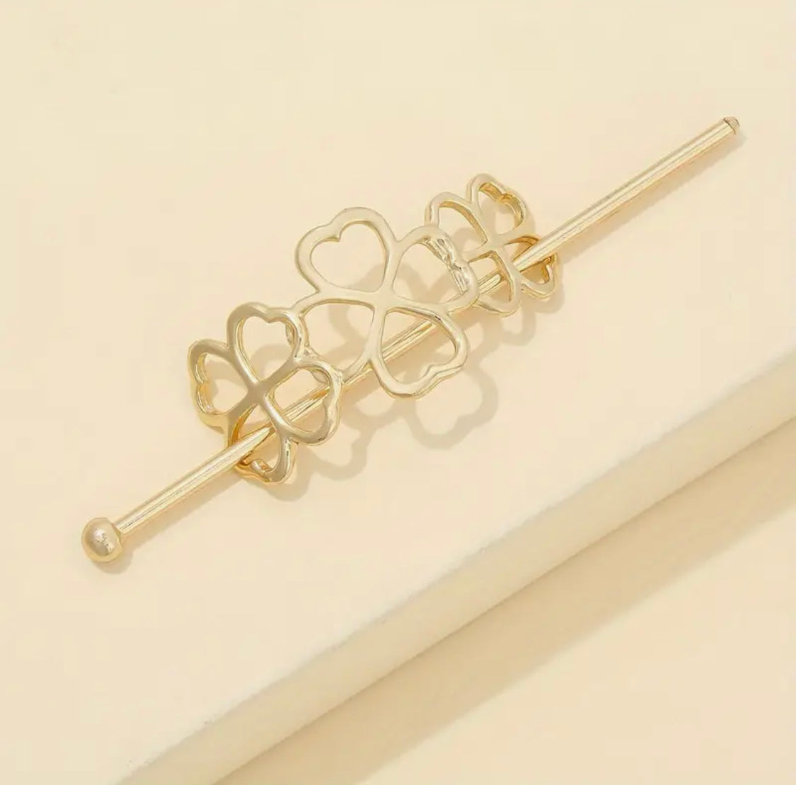 Golden Bloom Hair Pin