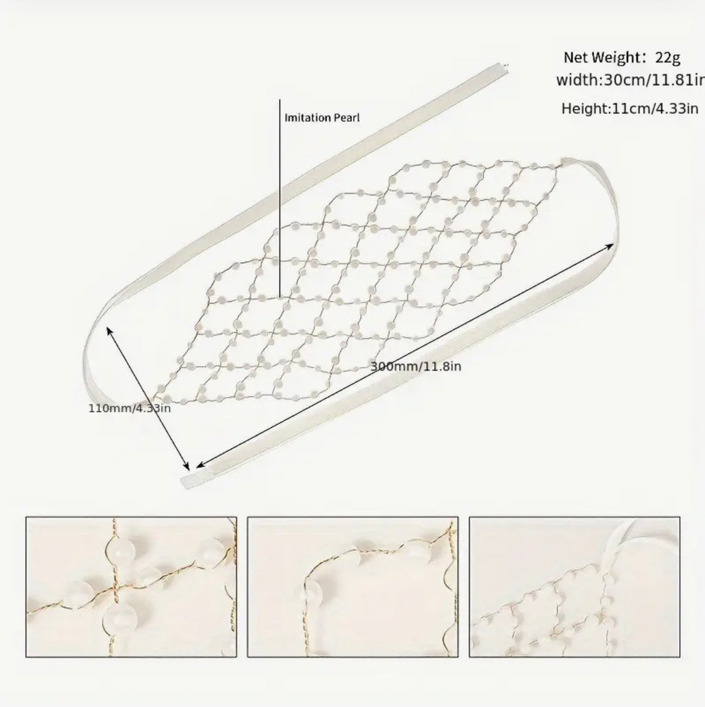 Aurelia Beaded Veil