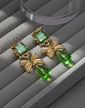 Bow-drop Statement Earrings