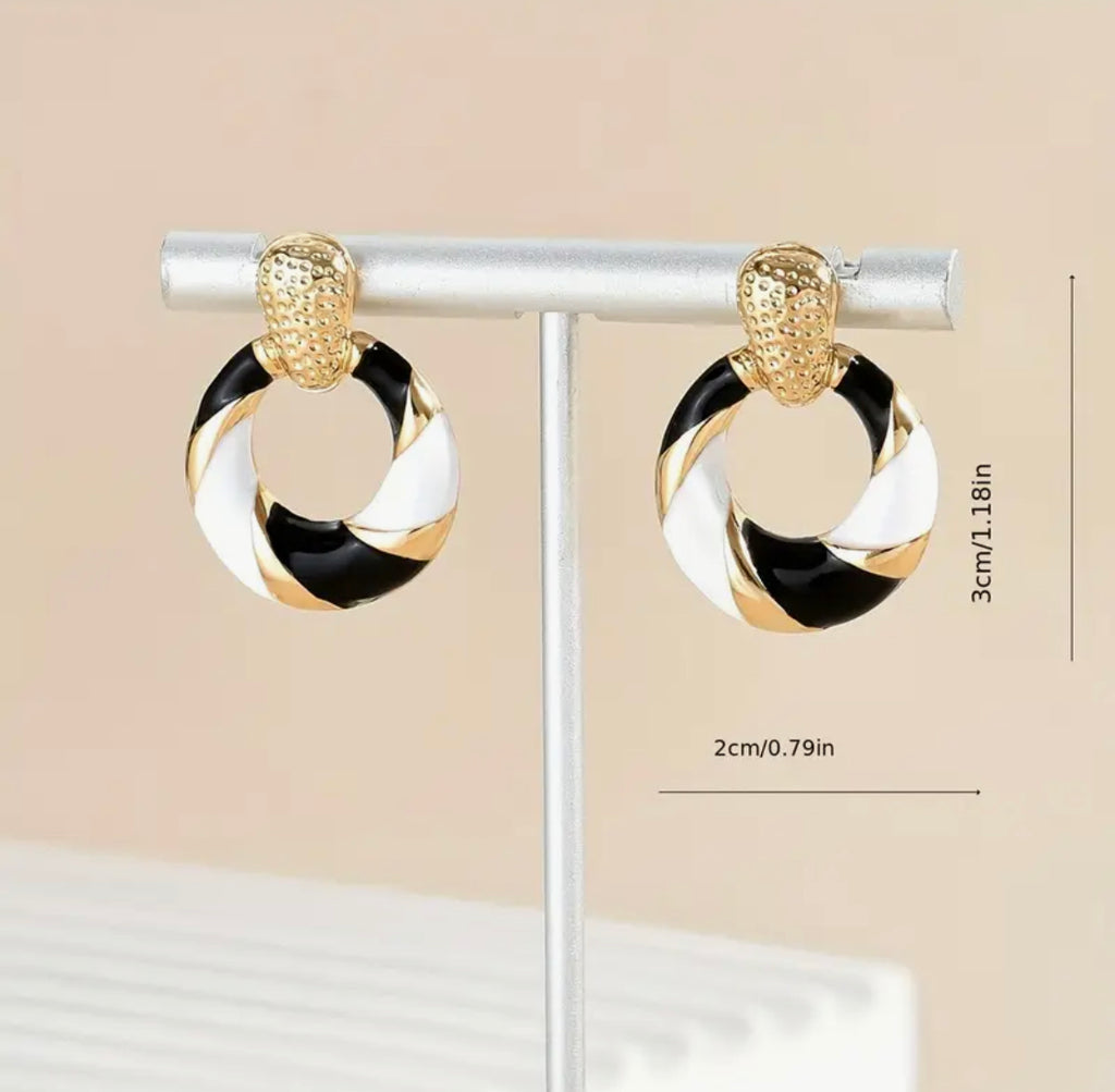 Spiral windmill earrings