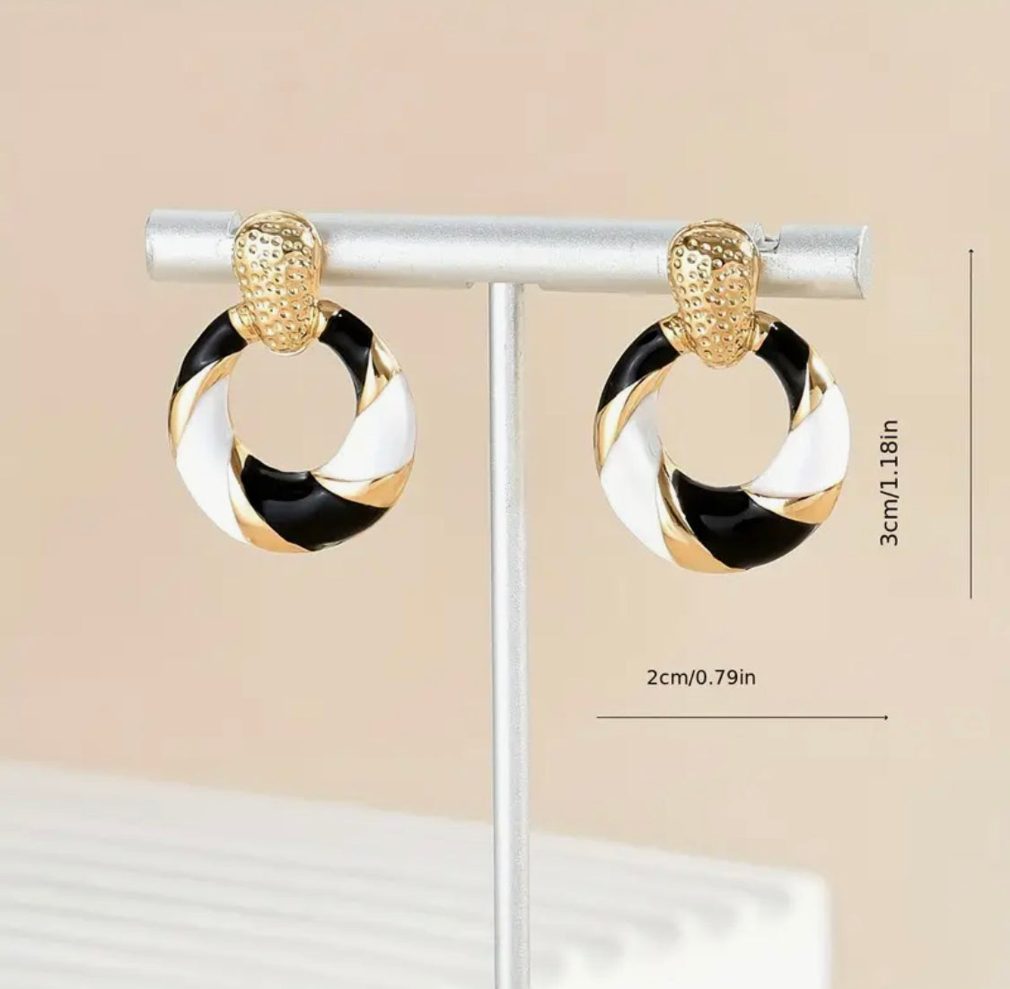 Spiral windmill earrings