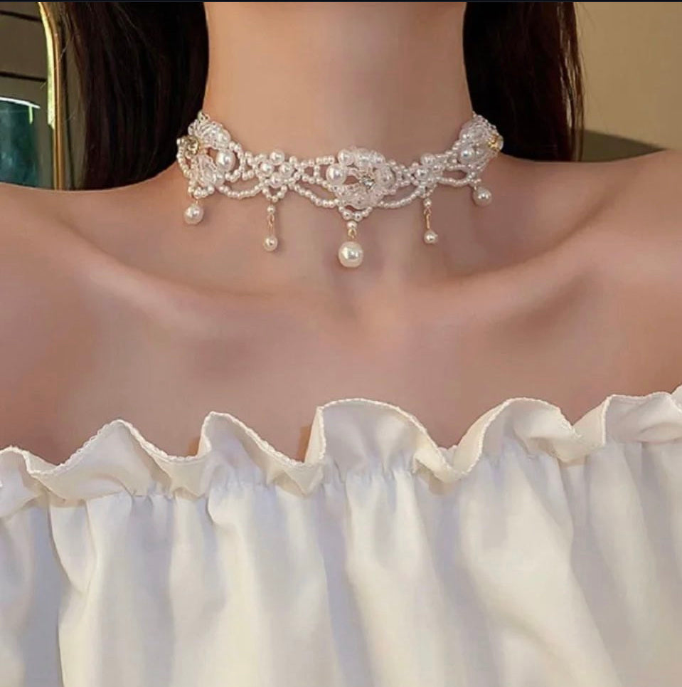 Vintage Pearl Choker