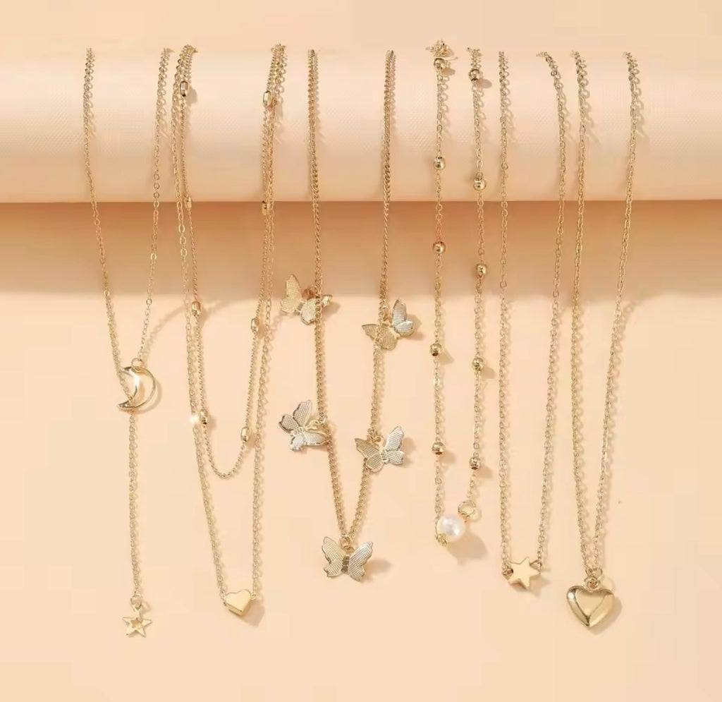 6pcs necklaces set