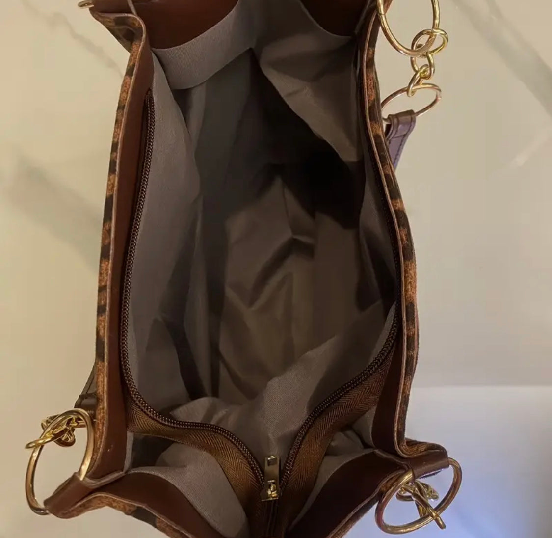 Leapord tote bag