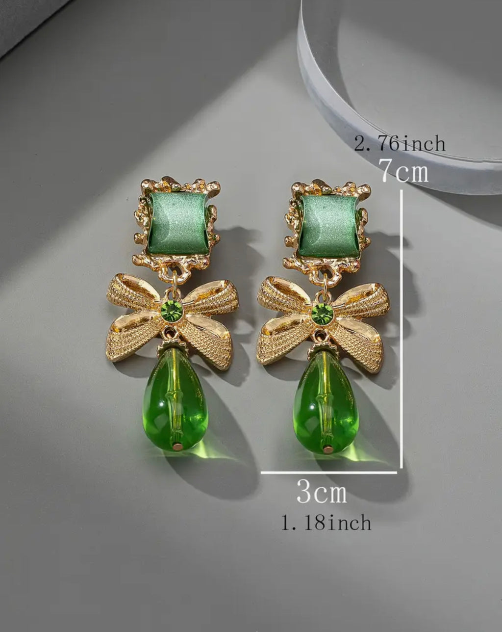 Bow-drop Statement Earrings