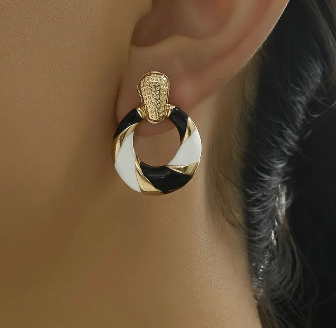 Spiral windmill earrings