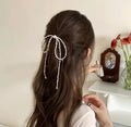 French Beaded Bow Hairclip