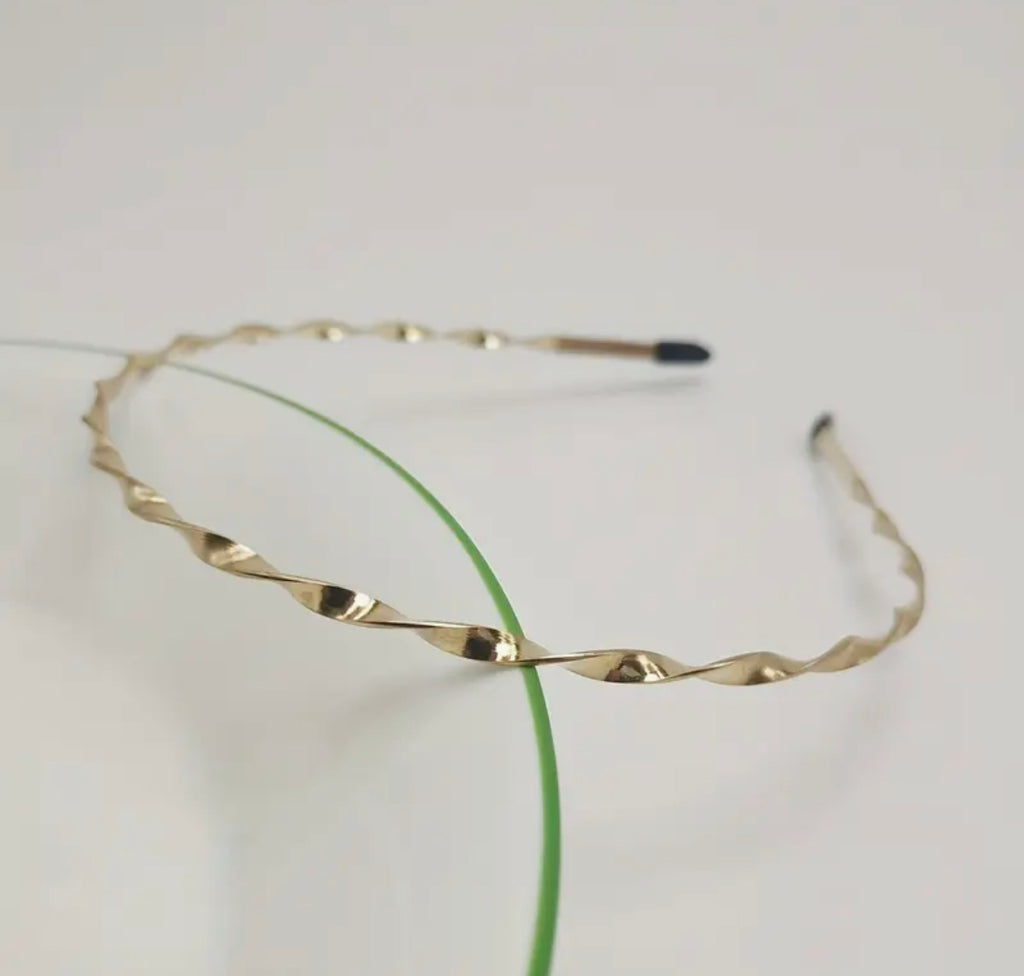 3pcs golden twist headbands