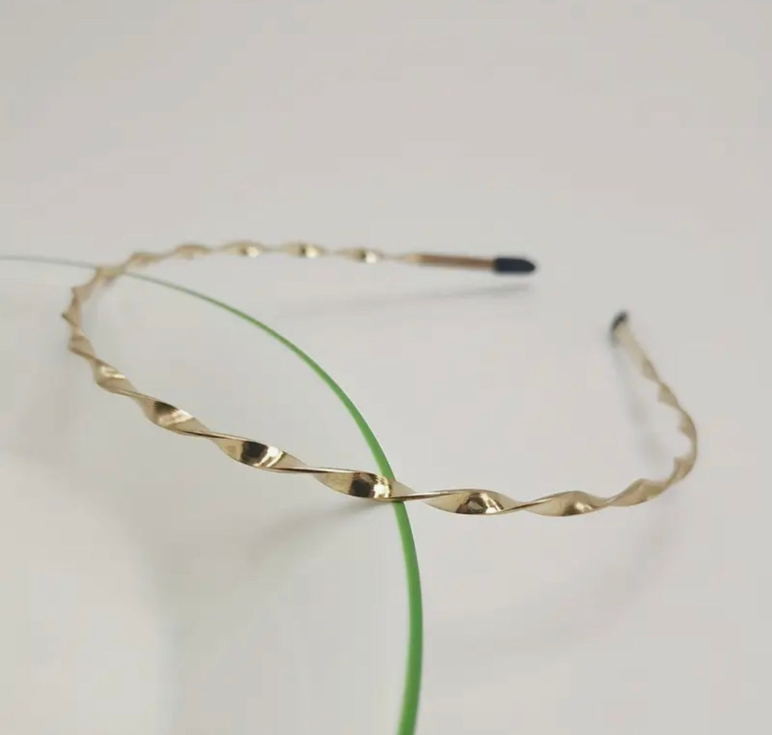 3pcs golden twist headbands