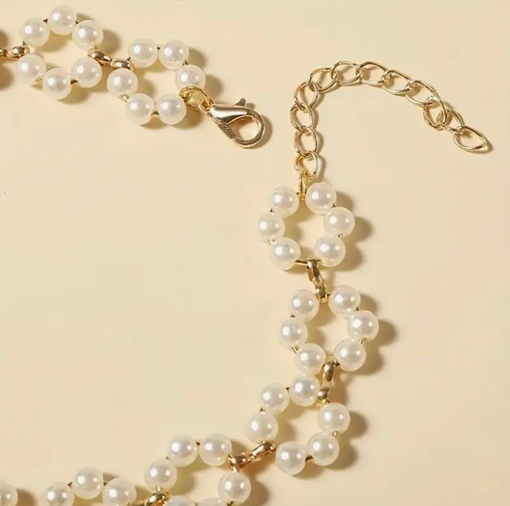 Floral Pearl Choker