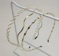 3pcs golden twist headbands