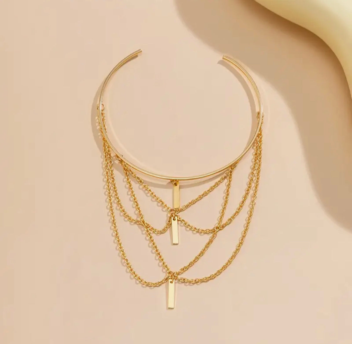 Geometric Tassel Armcuff