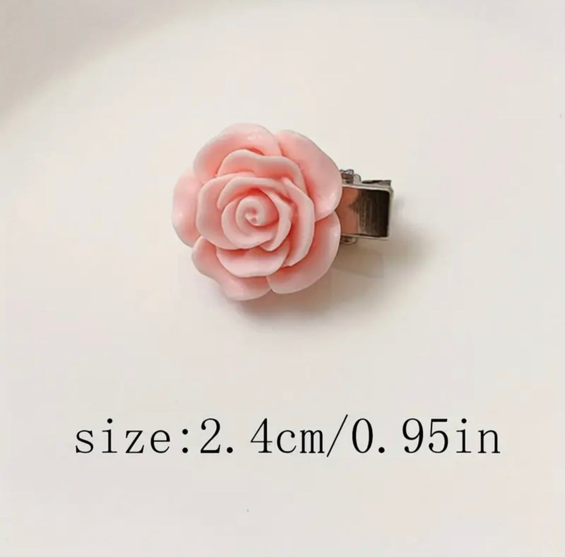 10pcs Pink Rose Hairpins