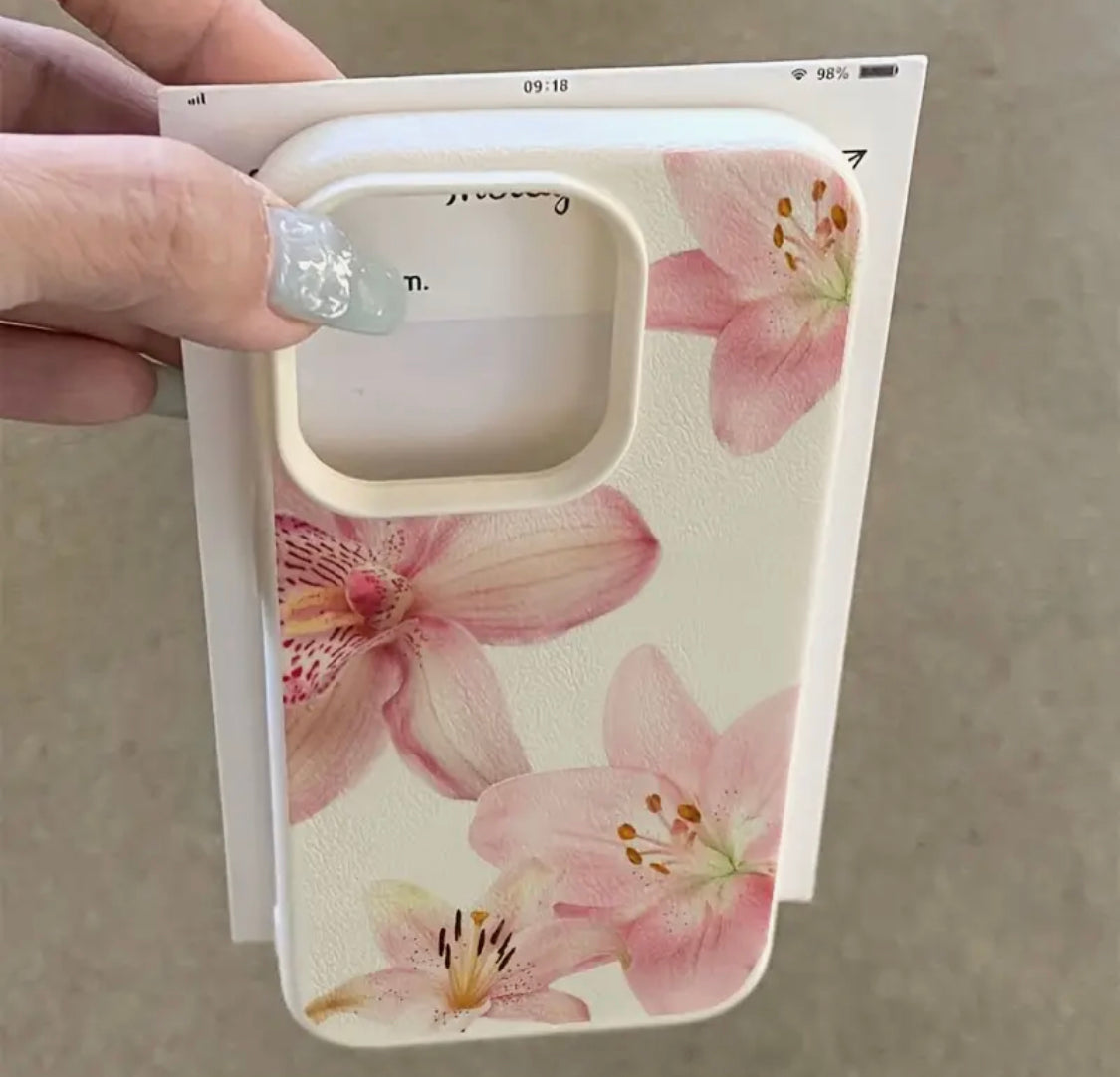 Soft Pink Lily Pattern