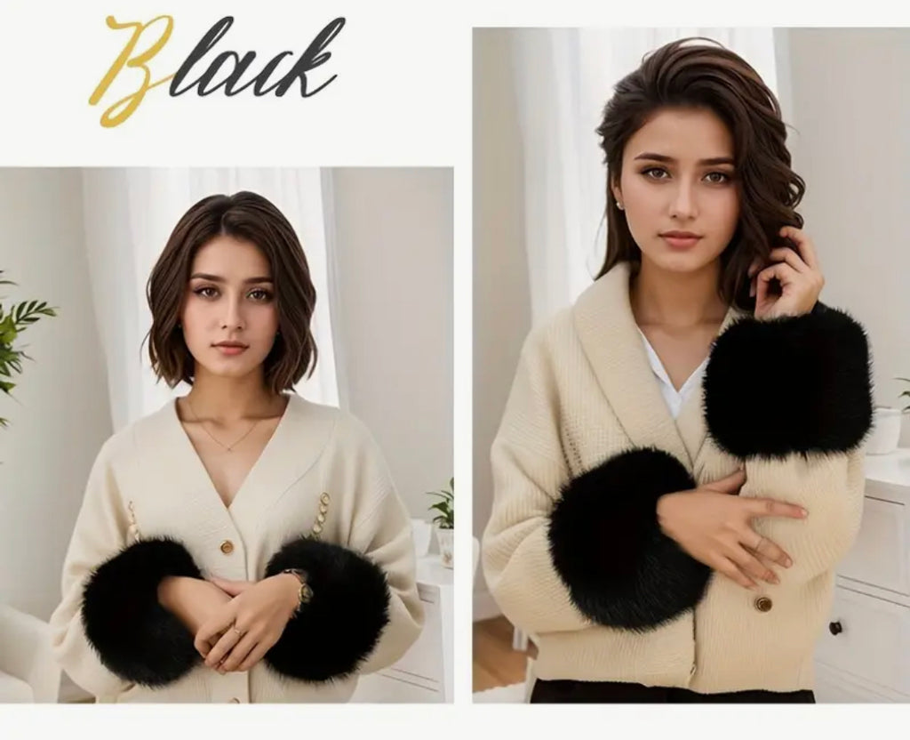 Faux Fur Wrist Cuffs