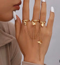 Butterfly connect finger rings