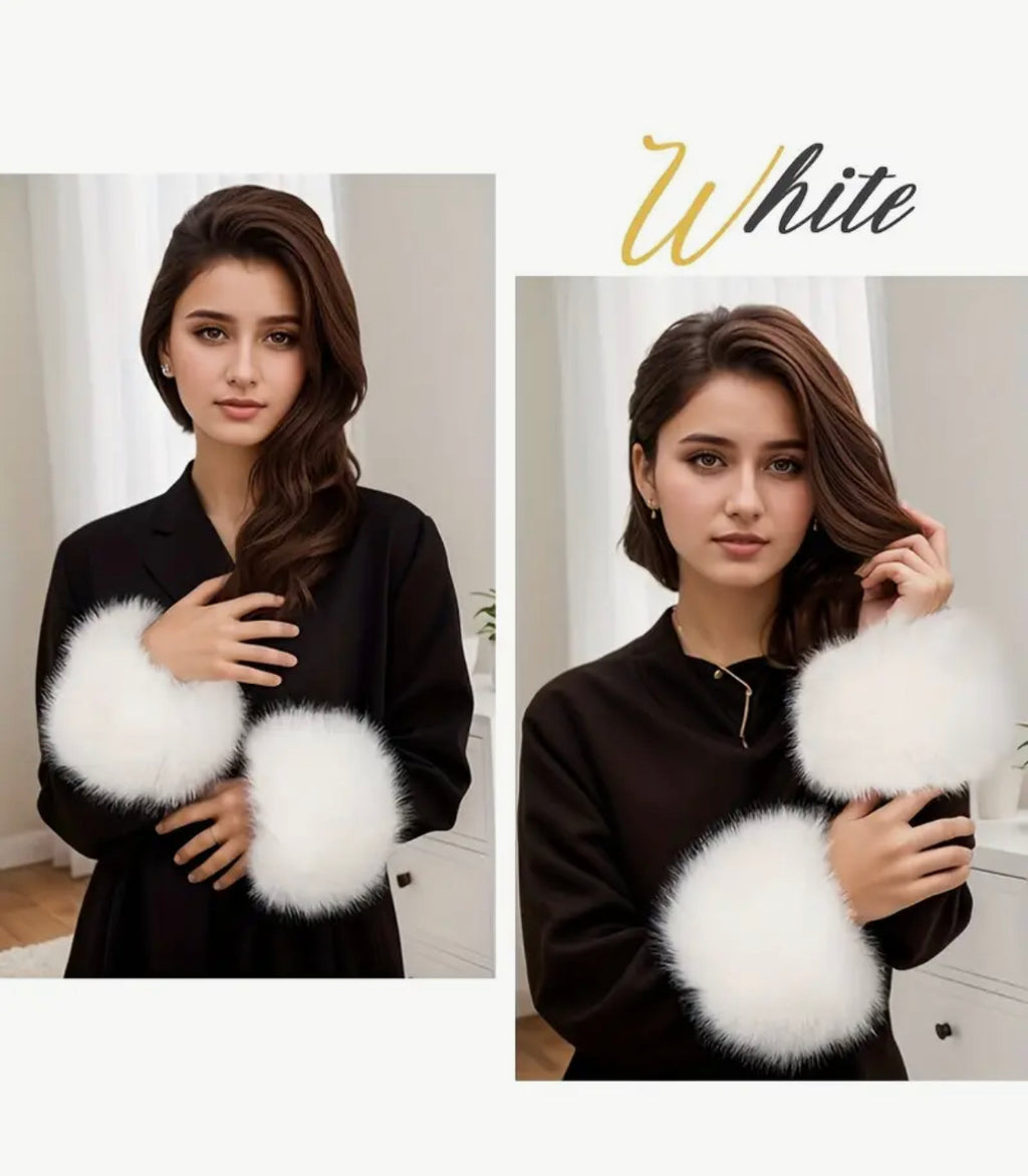 Faux Fur Wrist Cuffs