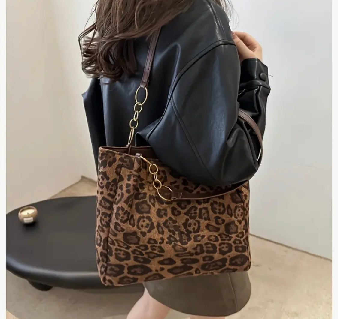 Leapord tote bag