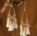 Boho Tassel Chandelier Earrings