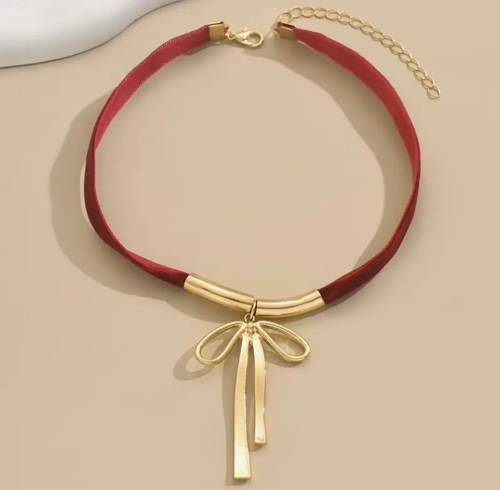 Vintage Bow Choker