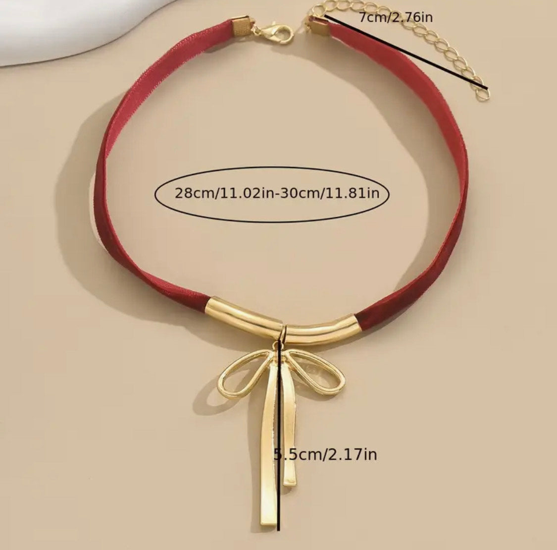 Vintage Bow Choker